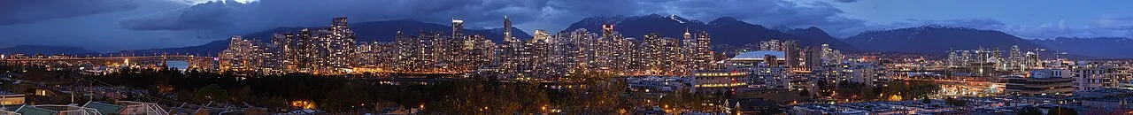 Vancouver dusk pano in Vancouver, British Columbia